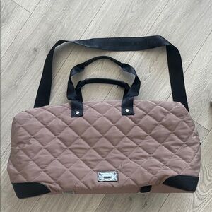Steve Madden Quilted Tan Duffle Bag